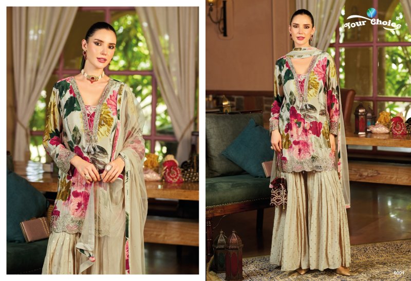 Ginni Vol 6 By Your Choice Designer Chinon Readymade Suits